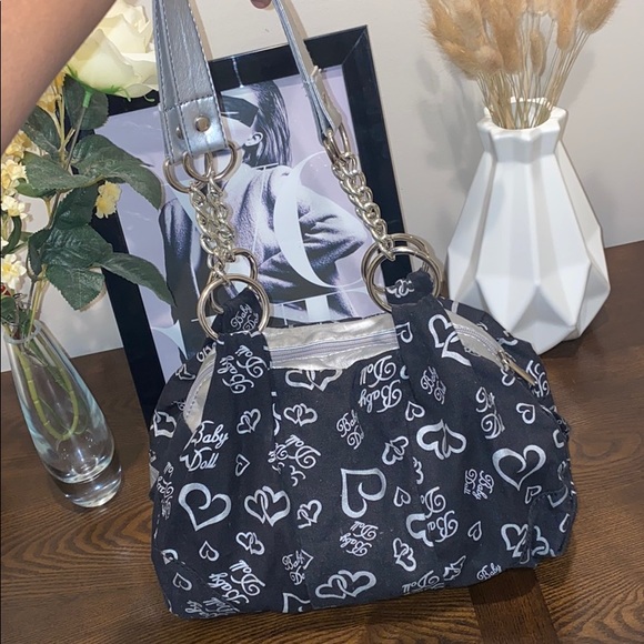 COPY - Babydoll black & silver bag - Picture 3 of 6